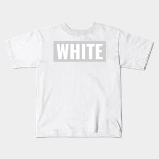 White text simple classic typography Kids T-Shirt